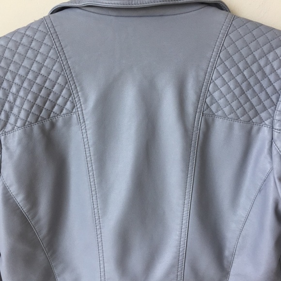 Gray Faux Leather jacket - Picture 6 of 7